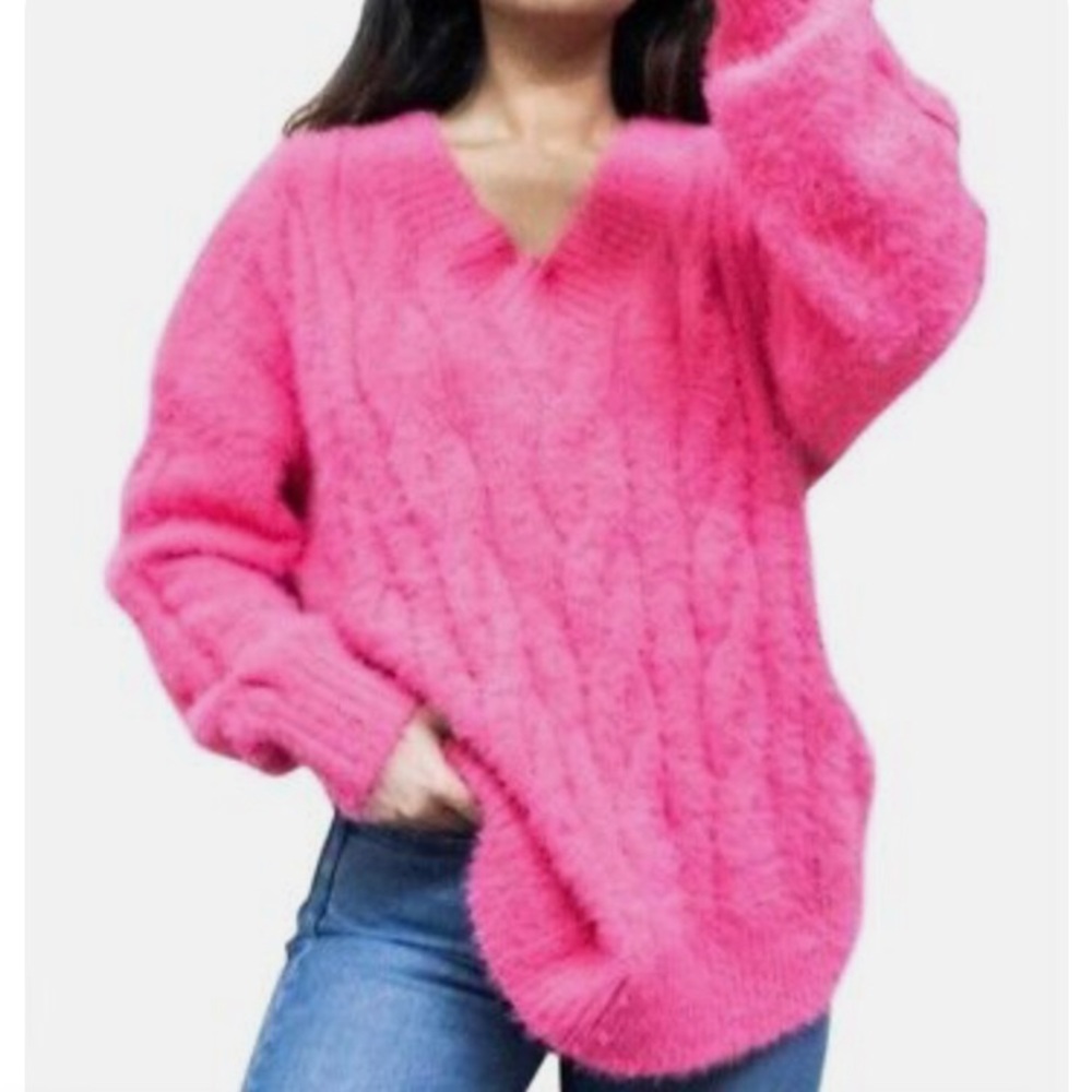 Lucky Brand Fuzzy Sweater Size S